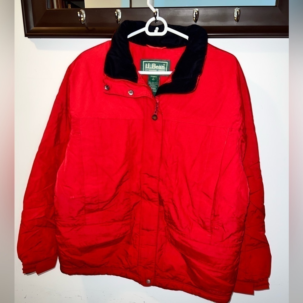 L.L.Bean Women's Winter Red Coat Size Large